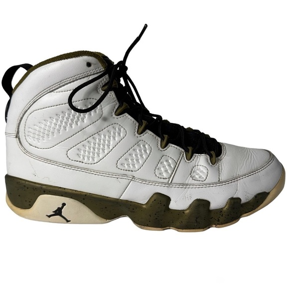 Nike Air Jordan 9’s Statue Sneakers Retro White Gold IX 2015 - Picture 1 of 12